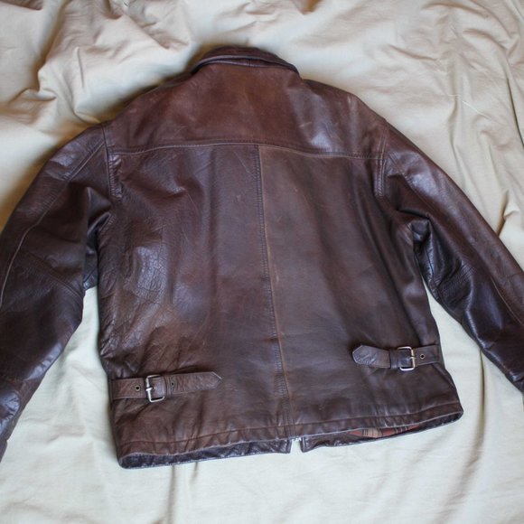 Leather bomber jacket Mixte - Picture 5 of 7